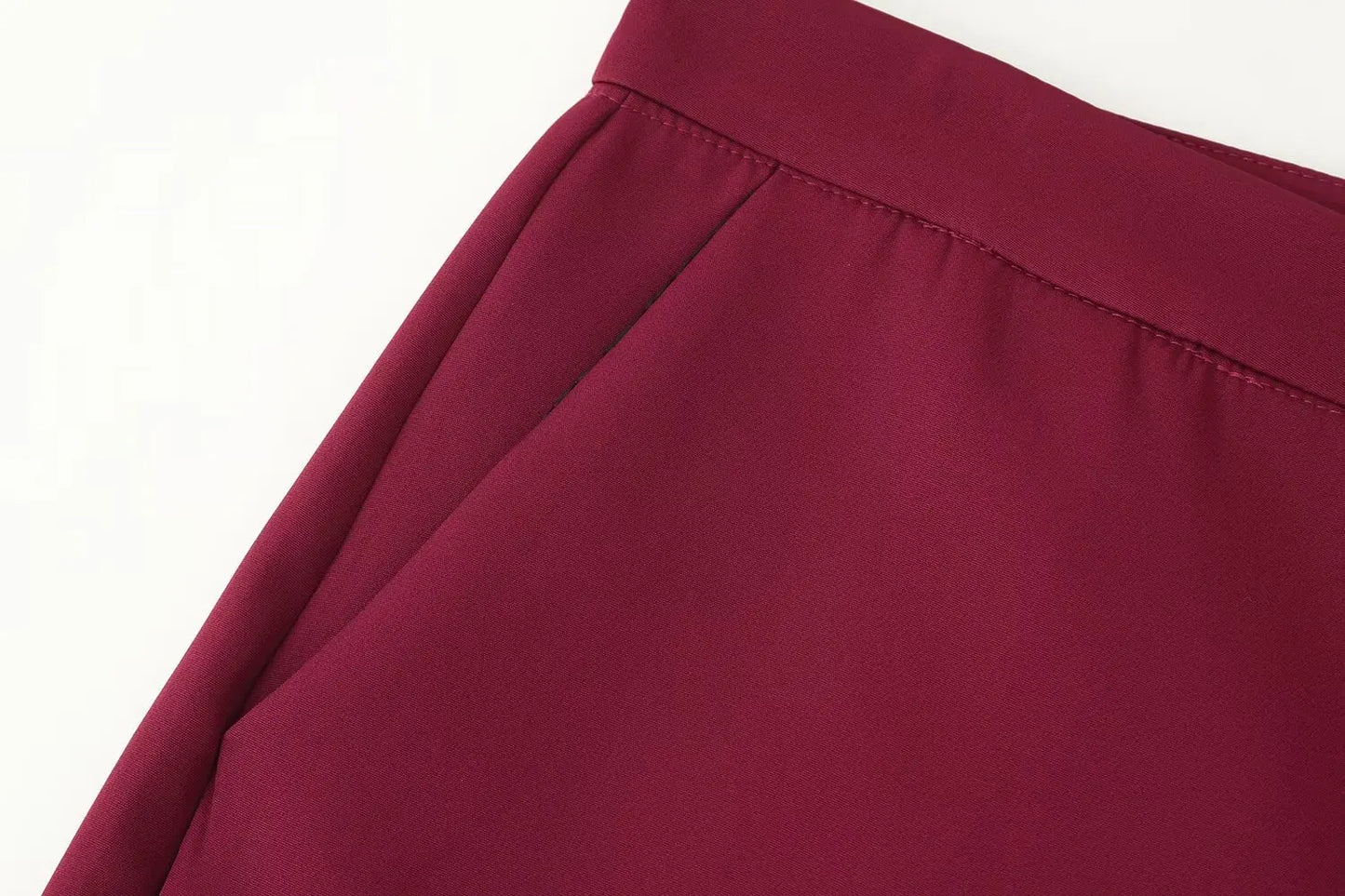 KONDALA 2025 Burgund Quaste Büro Dame Anzüge Einreiher Gerade Blazer + Moderne Gerade Lange Hosen Mode Weiblichen Anzug