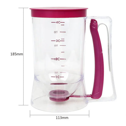 900ml Batter Flour Paste Dispenser For Cupcake Cookie Cake Muffins Measuring Cup Cream Speratator Pancake Batter Dispensers.