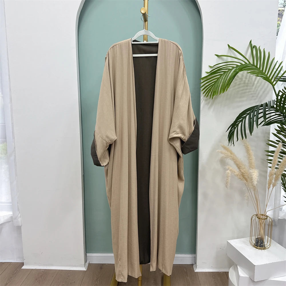 Open Modest Kimono Abaya Dubai Luxury Muslim Cardigan Coat Abayas for Women Islam Kebaya Caftan Marocain Robe Femme Musulmane