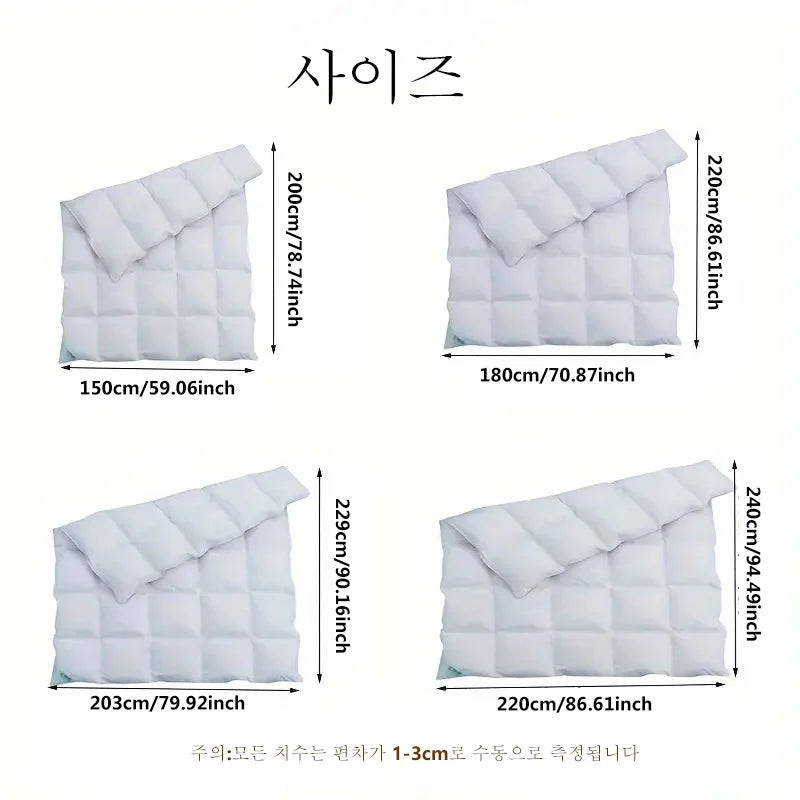 hotel style Comforter Queen KingLightweight fluffy comfortable and breathable soft winter quilt very warm 220x240 Quilts  - et.