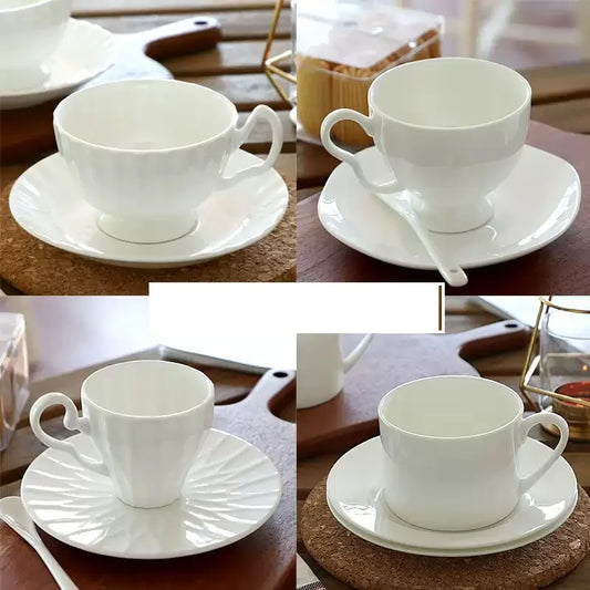 Plain white quality bone china tea cups set, ceramic coffee cup, japanese coffee cup, porcelain turkish coffee cups, originales.