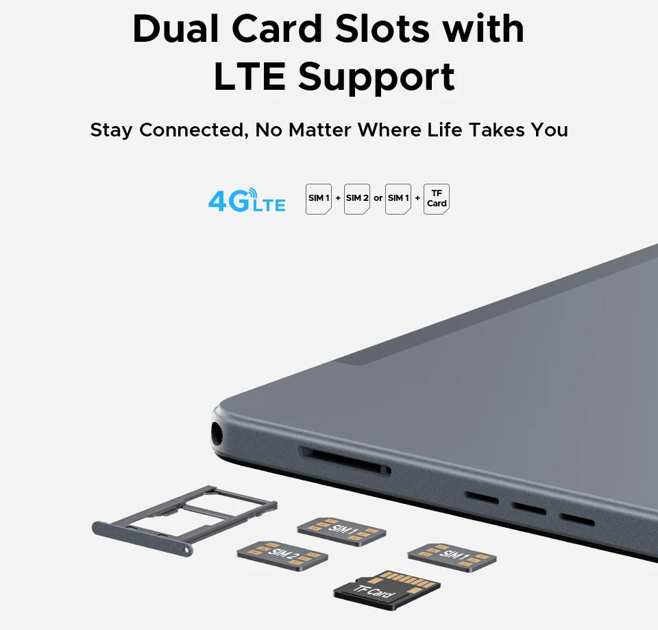 Global Version DOOGEE Tab E3 Max Tablet PC Android 15 Gemini AI 14'' 2.1K Screen 8GB RAM 256GB 13500mAh Large Battery Smart Pad