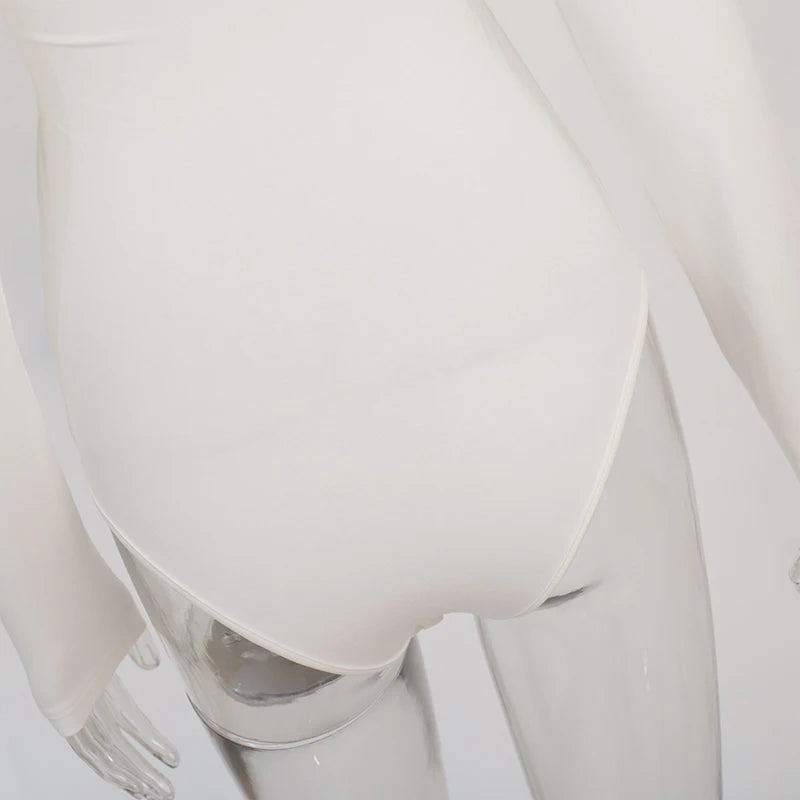 AVV Sexy Cross Pleated Off Shoulder Long Sleeve Skinny Bodysuit Ladies Hot Sexy 2024 One Piece Basic Autumn＆Spring Tops