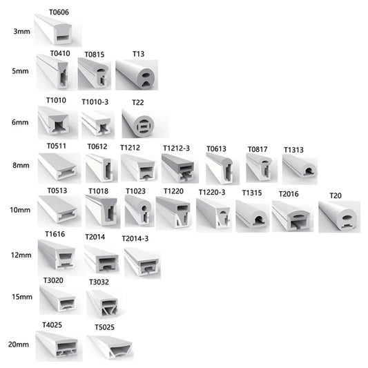 WS2811 WS2812B SK6812 LED Neon Rope Tube IP67 Waterproof Silica Gel Flexible Strip Light Soft Lamp Tube For Home Decoration.