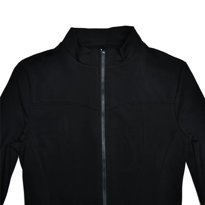 Mozision Autumn Winter Long Sleeve Jumpsuits Women Overalls Fashion Zipper O Neck Sporty Rompers Ladies Casual Playsuits 2023.