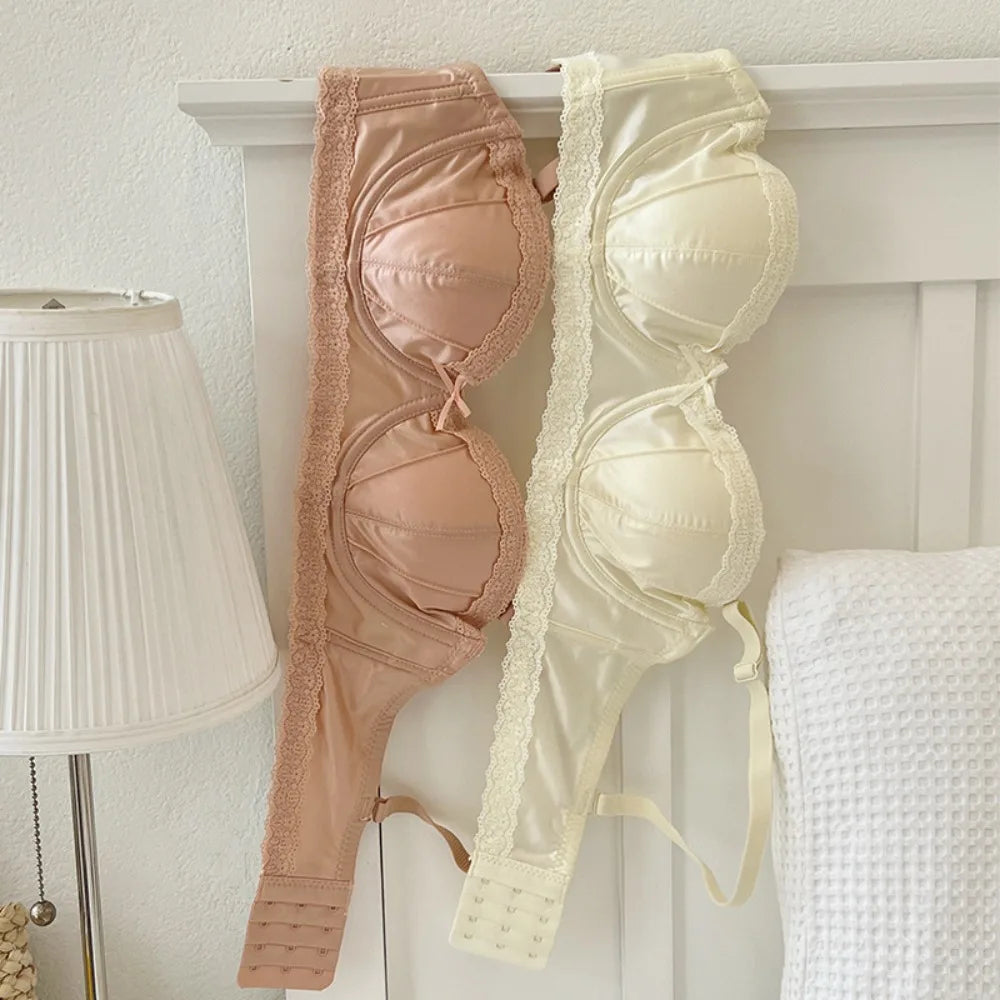 New Soft Soft Underwire Underwear Anti-sagging Simple Steel Rimmed Bra Glamour Anti-droop Bras Women.