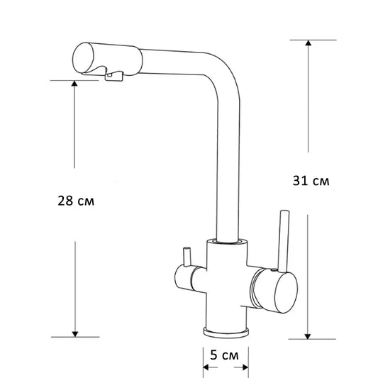 Filtered Kitchen Sink Faucets Drinking Water Filter Kitchen Faucet Sink Tap Hot Cold Water Tap For Kitchen