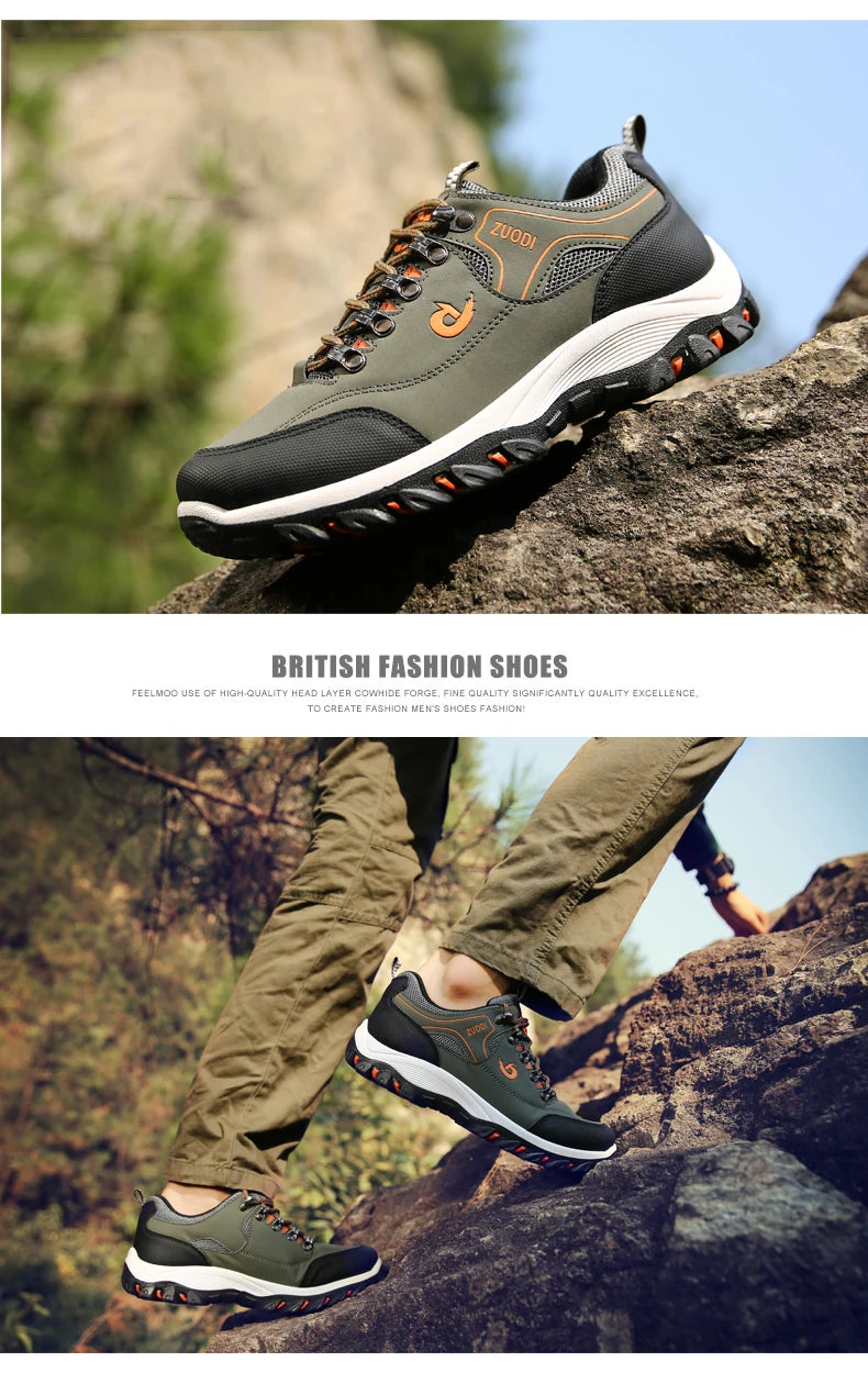 Outdoor Hiking Shoes for Men Camping Running Walking Jogging Sneaker Boots Waterproof AntiI-Slip Sport Shoes Zapatos Hombre.