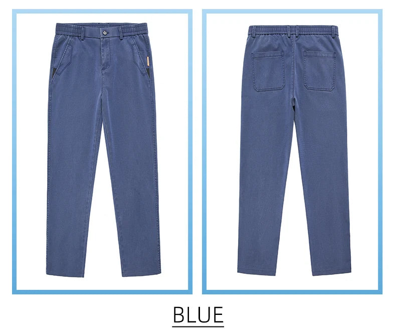 Men's Loose Straight Lyocell Wide Leg Trousers 2025 Autumn Winter Drape Comfortable Versatile Casual Pants Plus Size 5XL.