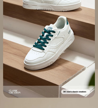 361 Degrees Men's Board Shoes Spring New Casual Versatile Thick Soled Leather Comfortable Trendy Durable Male Sneaker 672516615.