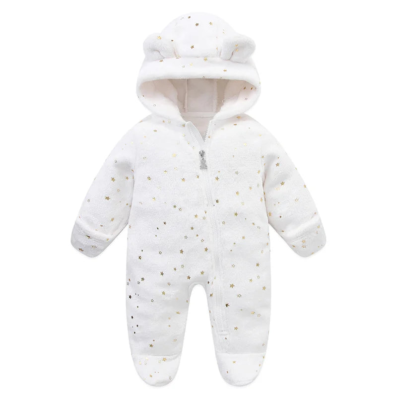 Neugeborenen Baby Kleidung Flanell Herbst Winter Baby Jungen Mädchen Strampler Cartoon Neugeborenen Body Weiche Warme Overall für Babys 0-12M