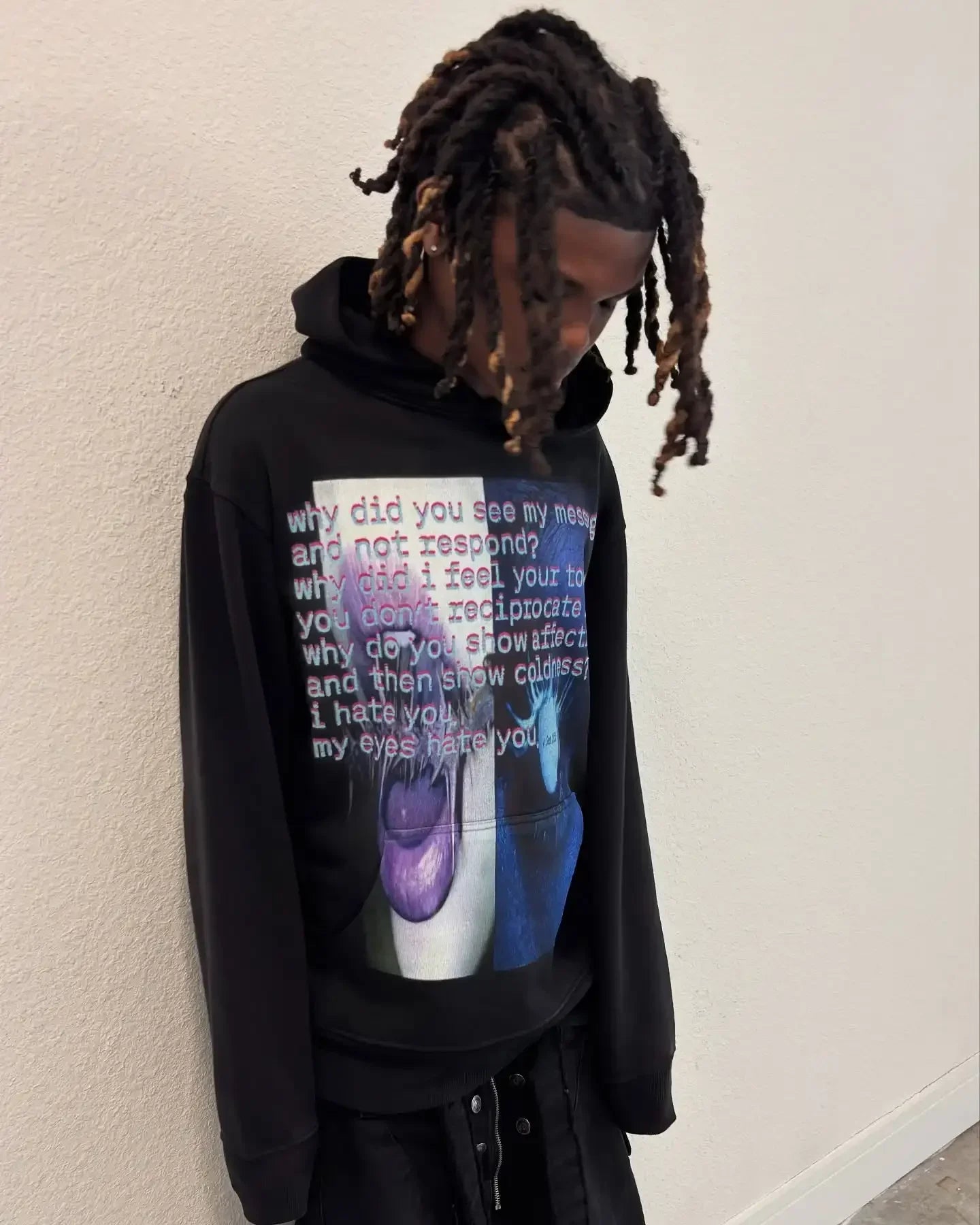 Y2k Hip-Hop Fashion Letter Printing Hoodie Women Casual Streetwear Sweatshirt Top Gothic Oversized Hoodie Men's Clothing