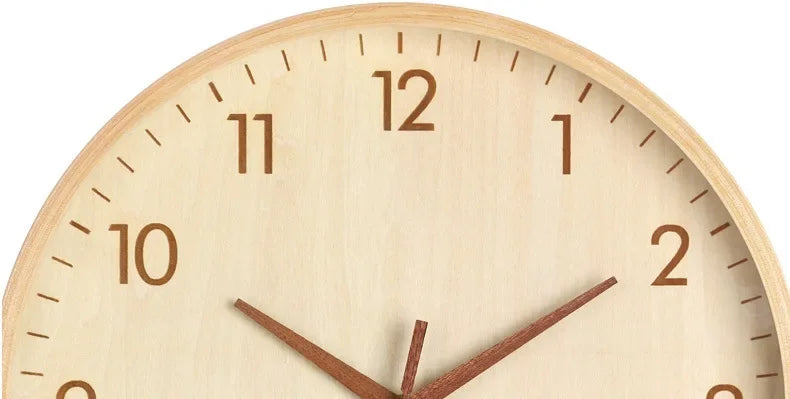 Wanduhr Wohnzimmer Zuhause Wandbehang Massivholz moderne einfache Uhr mittelalterliche Uhr Log Schlafzimmer Dekoration