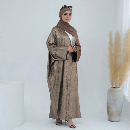 Ramadan Eid Open Dubai Luxury Abaya Damen Modest Kimono Coat 2025 Muslim for Women Islam Clothing Kebaya Robe Femme Musulmane