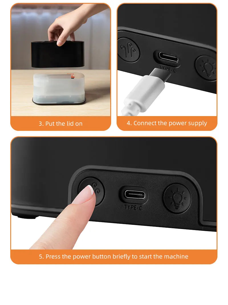 2025 New Aroma Diffuser Humidifier Addable Essential Oils Aroma Diffuser with Protection Function 7 Colors Ambient Night Light