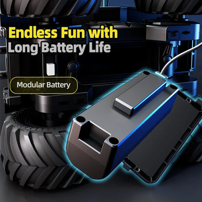 Q210 Amphibious Rc Car Dual Control 4WD Off-road Remote Control Waterproof Vehicle 2.4G Electric Climbing Crawler Toys for Kids.