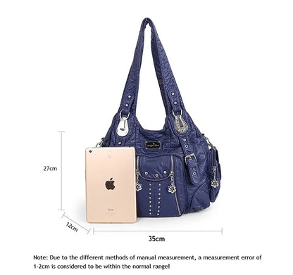 Angel kiss Bag Women Fashion Handbags PU Leather Shoulder Bags Female Satchel Big-capacity Shoulder Purse Bag bolsa feminina.