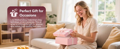 5 in 1 High-Speed Hot Air Styler Frizz-Free Fast Drying No Heat Damage Hair Dryer Curl Volumize Straighten with Travel Bag