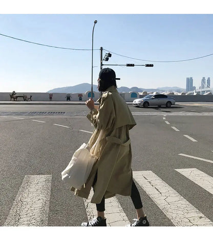 Graben Frauen Freund Herbst Koreanische Feste Weibliche Lange Stil Student Ins Alle-spiel Heißer Verkauf Neue Ankunft Harajuku Unisex outwear.