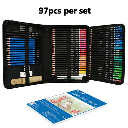 Professionelles Skizzenstift-Set, Zeichenset, Buntstift-Set zum Skizzieren, Briefpapier-Set.