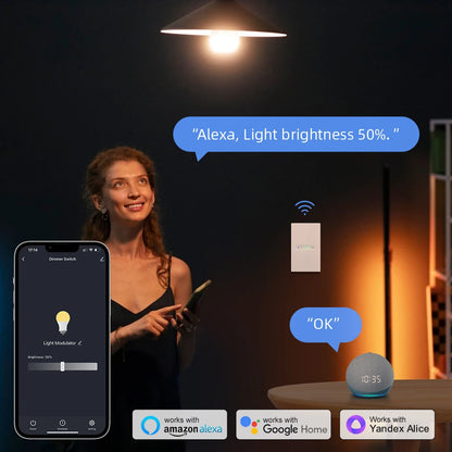AVATTO Tuya WiFi/ZigBee 1/2 Gang Dimmer Licht Schalter Touch Panel APP Fernbedienung Smart Dimmer Schalter Für Alexa google Hause.