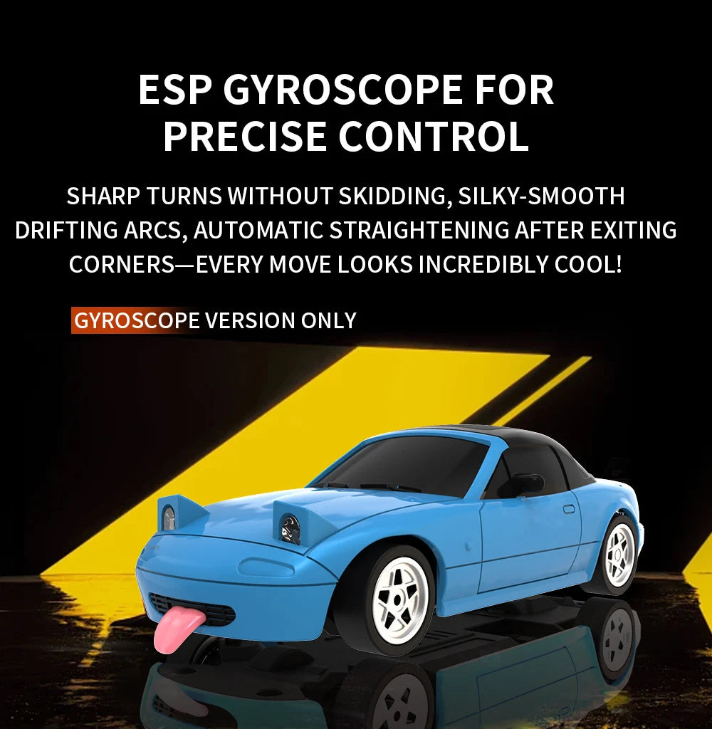 1:43 2.4G 4WD RC Drift Car with Gyroscope Fullly Proportion Remote Control Car JJRC C8827 Mini Racing Car Model Boy Toy Gift.