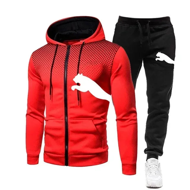 2025 Men's Autumn/Winter Hoodie Set, men's fashion autumn/winter designer clothing, hoodie + long pants set, jogging sportswear.
