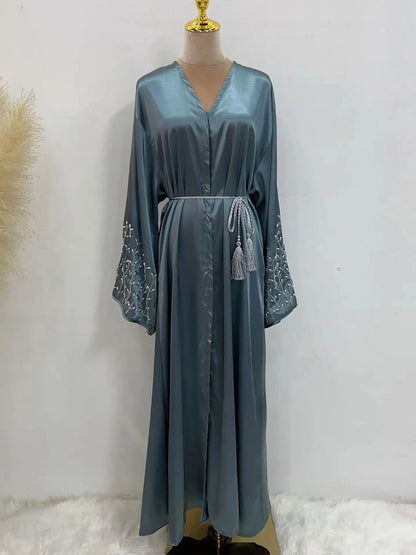 Ramadan Open Abaya Damen Dubai Luxury Islam Muslim Modest Kimono African Dresses For Women Kebaya Kaftan Robe Musulman.
