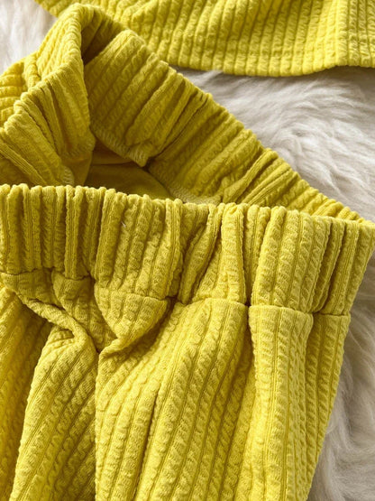 Korean Suits Women's Two Piece Set Summer Slim Fit Sleeveless O-neck Tops High Waist Slits Trousers Two-piece Suit Female D1109.