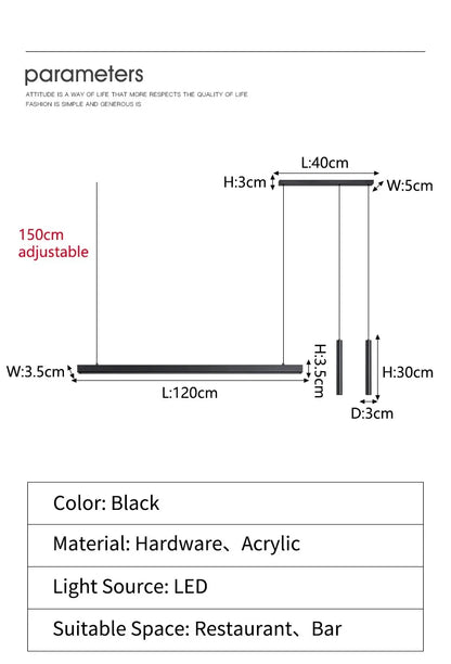 Esszimmerlampe Küchenleuchten Wort lange Restaurant Kronleuchter moderne minimalistische Bürolampen Nordic Bar Insel Kronleuchter.