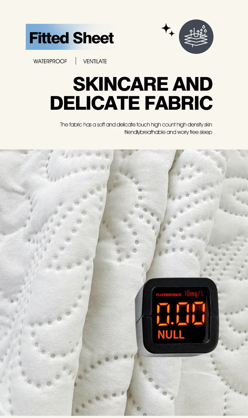 Waterproof Mattress Protector Queen King Quilted Thick Mattress Cover Anti-bacterial Fitted Sheet Bed Pad Cover 1pc.