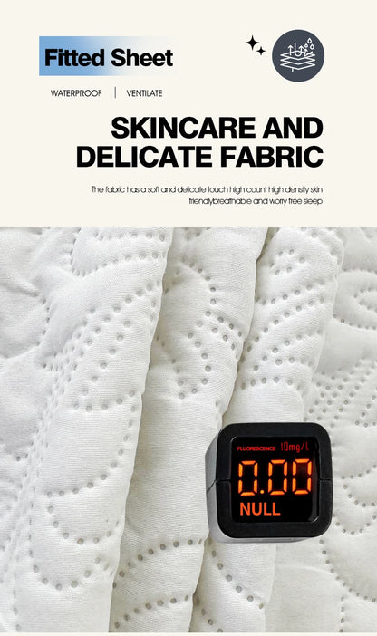 Waterproof Mattress Protector Queen King Quilted Thick Mattress Cover Anti-bacterial Fitted Sheet Bed Pad Cover 1pc.