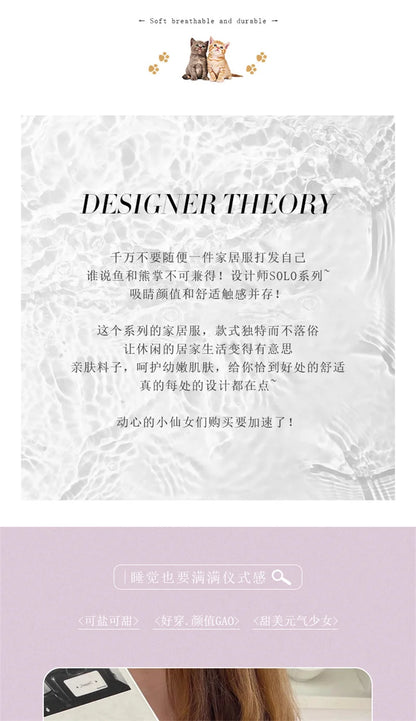 Pajamas Female Autumn and Winter Long-Sleeved Sweet Homewear Two-Piece Tide Cardigan Lapel Plaid Homewear 1.