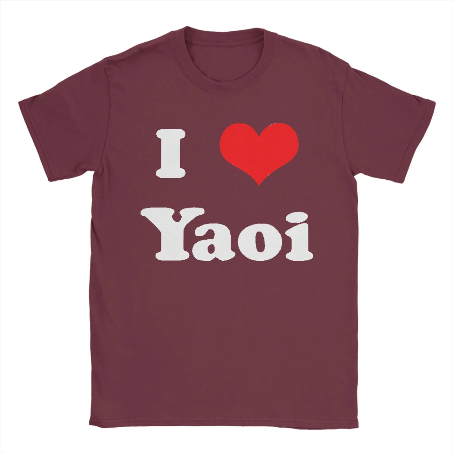 Funny I Love Yaoi T-Shirts Men O Neck Cotton T Shirt  Short Sleeve Tee Shirt Birthday Present Tops.