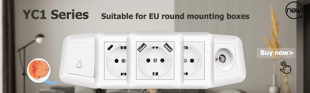 Eiomr eu standard steckdose, einfach und doppelt 220v 16a weiß schwarz pc panel eu steckdose, wand usb typ c stecker steckdose für zu hause.
