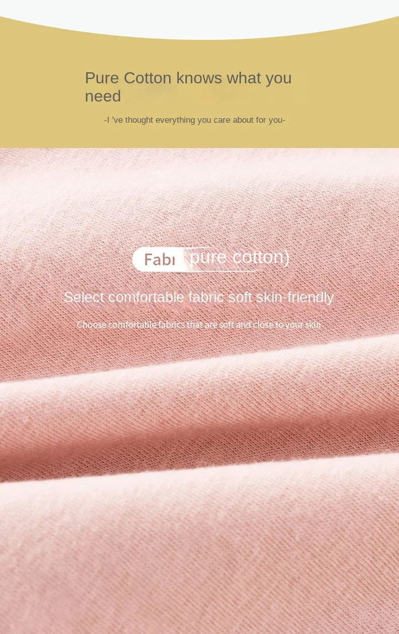 Cotton Menstrual Panties Leak Proof Breathable Cartoon cat Panties Woman Women Girls Physiological Pants Women's Intimates M-XL.