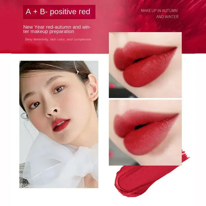 Matte 5Color Matte Lipstick Long-lasting Moisturize 5 in 1 Lip Gloss Not Fading Non Stick Cup Velvet Mist Lipstick Cosmetics Hot.