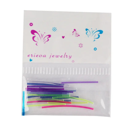 Invisible Plastic Soft Stud Earrings Hypoallergenic Simple Transparent Earring Piercing Retainer Ear Studs Pins Jewelry