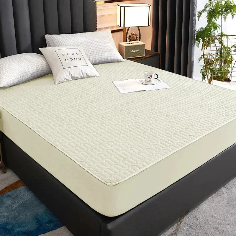 Bed Cover Mat Cover Waterproof Thicken Mattress Pad Protector Skin-Friendly Durable Fitted Sheet Latex 150x200 180x200 160x200.