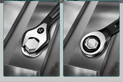 1PC 6-22mm Kombination Ratsche Dual-zweck Schlüssel Metric Universal Spanner arbeitssparende Anti Slip reparatur Werkzeug Hand Werkzeug