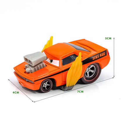 Disney Pixar Cars 2 3 Lightning McQueen Div Fritte Frank Mater Chick Hicks 1:55 Diecast Vehicle Metal Toy Car Kid Birthday Gift