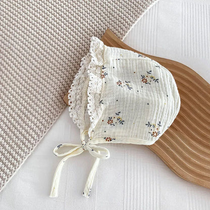 2023 frühjahr Neue Baby Kleidung Floral Body für Kleinkind Mädchen Kleinkind Peter Pan Kragen Langarm Ein Stück mit Hut 0-2 Y.