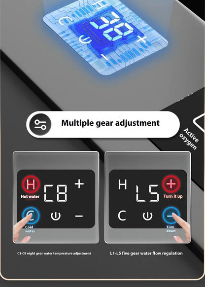 Stainless Steel Smart Water Catalyst Sinks large Double slot Purification Sterilized Fruit Dishwashing Kitchen Sink