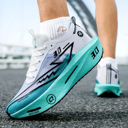 2025 Men Sports Running Shoes Q3 Casual Carbon Plate Marathon Breathable Lightweight Women's Comfortable Nonskid Sneakers.