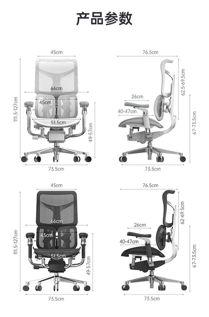 Drehbarer, ergonomischer Bürostuhl, Liegestuhl, moderner mobiler Luxus-Bürostuhl, Designer-Räder, Lese- und Konferenzstuhl, Wohnmöbel