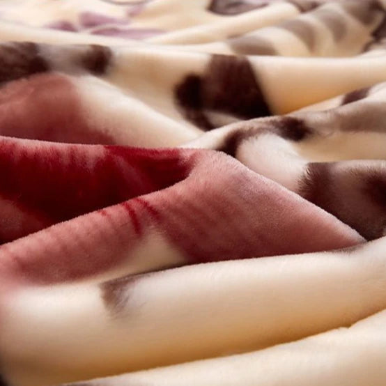 150x200cm Raschel Blanket Thick Double-layer Soft Plush Quilt Double Sided Velvet Winter Dormitory Office Sofa Warm Bed Sheet.