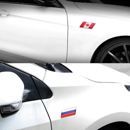 3D Epoxy Sweden France Germany Car Flag Sticker for Peugeot 308 3008 307 207 208 508 2008 306 406 4008 5008 206 408 407 2008.