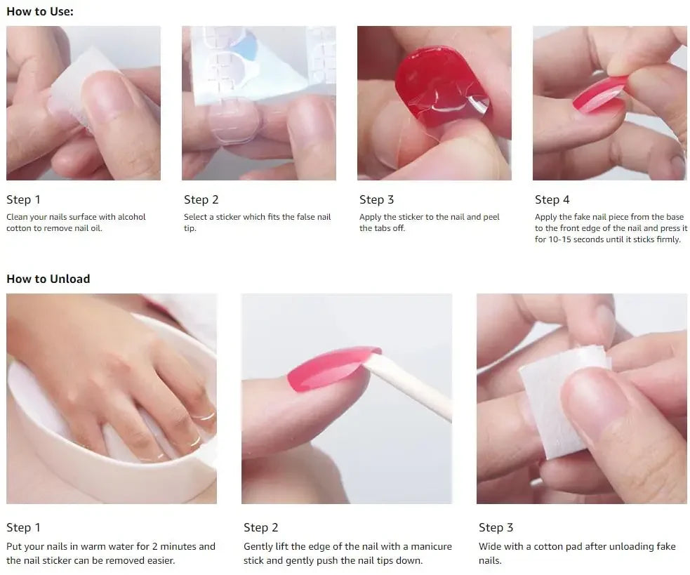 6000Pcs Double-Sided Nail Adhesive Stickers Waterproof Breathable Transparent False Nail Glue Sticker Jelly Nail Tips DIY Tools.