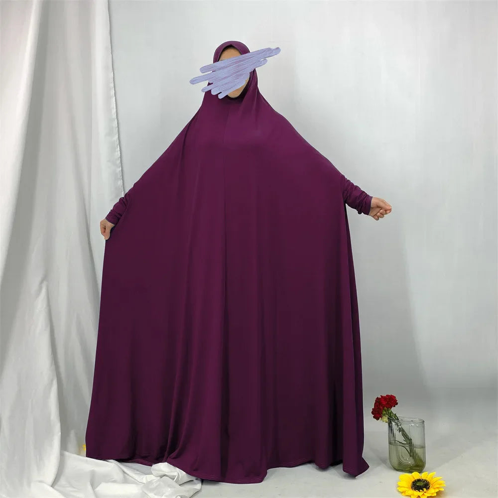 Middle East Muslim Fashionable Hooded Dress Dubai Arab Elegant Robe Elegant Long Shirt for Women with Hood from Mainland China.