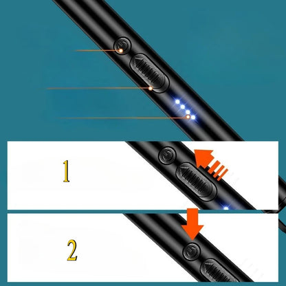 2025 Windproof Kitchen Electric USB Lighter Long Candle BBQ Gas Stove Ignition Camping Rechargeable Arc Flameless Plasma Lighter.